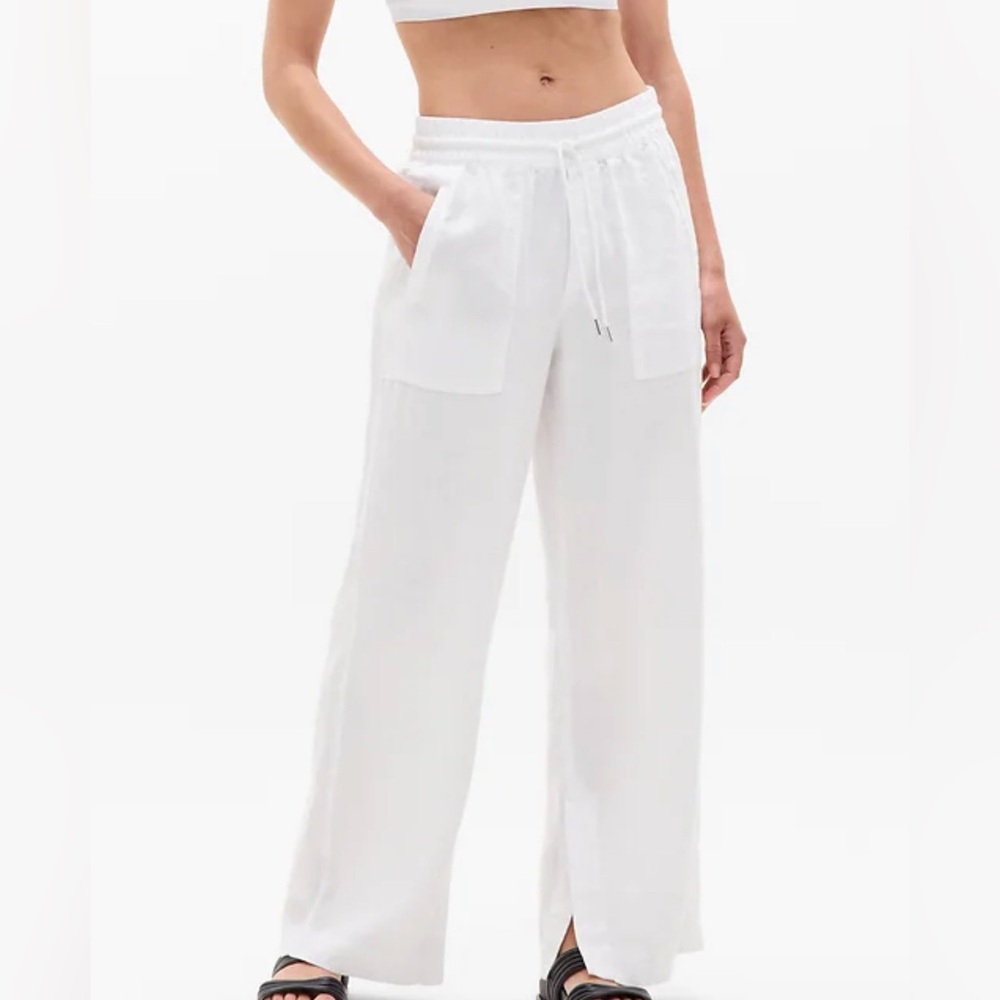 Athleta Retreat Linen High Rise Pant